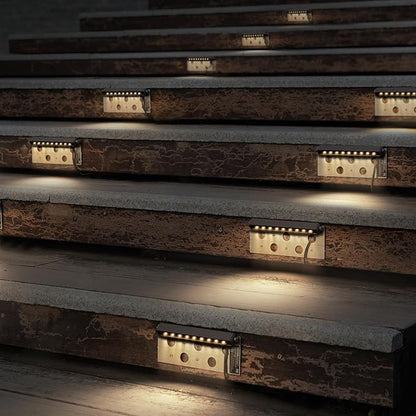 VEVOR LED Hardscape Lighting, 6.8 Inch Retaining Wall Lights, 3W 12V-24V AC/DC Low Voltage Paver Light, IP68 Waterproof Outdoor Step Lights, 3000K Swivel Hardscape with Connectors (8 Pack Soft White)
