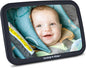 Todays Kids Baby Car Mirror for Back Seat Rear Facing - 360-Degree Adjustable Backseat Baby Mirror for Car, Extra Wide & Crystal Clear Car Mirror Baby Rear Facing Seat - Fully Assembled & Shatterproof