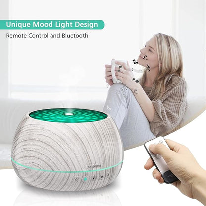 DAROMA 1000ML Essential Oil Diffuser with Bluetooth Speaker & Remote, 2026 Upgrade Aromatherapy Diffuser,Aroma Diffuse with Music Player Function,Humidifier,LED Light in 7 Colors,Home Office Bedroom