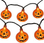 8.5Ft LED Halloween Lights Pumpkin String Lights with 10 Smiling Jack O Lantern Pumpkin Lights, Clear Orange Jack O Lantern for Home Party Yard Porch Indoor Outdoor Decor Halloween Decorations