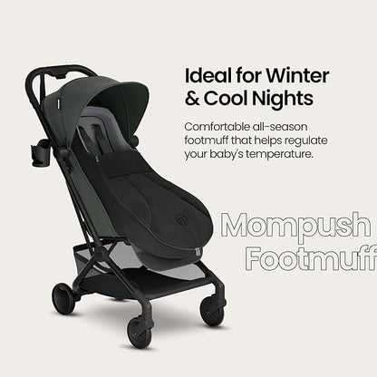 Mompush Stroller Footmuff & Cover for Winter | All-Season Universal Bunting Bag for Baby, Weatherproof with Fleece Lining & Smart Shoe Shield