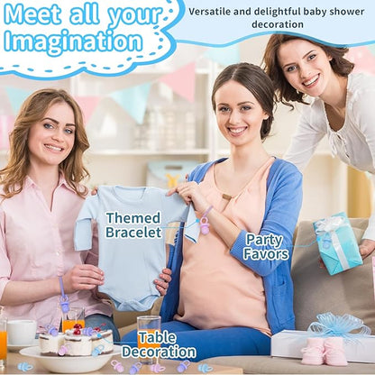 200 Mini Pacifiers Baby Shower Game Boy, 0.86’’ Plastic Pacifiers Baby Shower Game, Bulk Baby Shower Pacifiers for Gender Reveal Baby Shower Decoration DIY, Table Scatter, Baby Shower Favors (Blue)