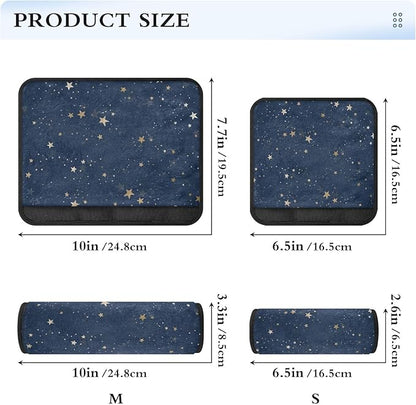 2 Pack Seatbelt Covers Seat Belt Cover Pad for Adults Boys Girls Car Seat Strap Covers Pads Cushion Universal Shoulder Strap Pad Protector for Backpack Camera Bag 10 x 7.7 Inch Blue Stars