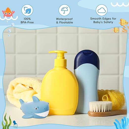 b&h Baby Bath Thermometer - Shark Thermometer for Water Temperature Monitoring, Digital Water & Room Temperature Reader, Safty Toddler Bathtub Floating Toy