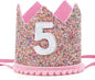 Boy Girl Birthday Crown, Prince Princess Birthday Hat Headband Tiara Crown Cake Photo Prop Party Decorations