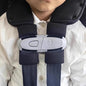 Universal Child Car Seat Chest Harness Clip Universal Safer Belt Clip Buckle Lock Stroller Chest Clip Adjustable Guard for Baby and Kids (Chest Clip and Pad Set-Gray)