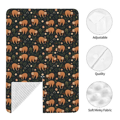 Funny Hanging Sloth Baby Car Seat Canopy Nursing Cover for Newborn Car Seat Breastfeeding Covers Blanket Newborn Shower Gift