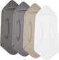 Peryiter 4 Pcs Muslin Hooded Baby Towels, 32"x 32" Cotton Newborn Bath Towel Muslin Infant Baby Blankets Absorbent Unisex Newborn Registry Gift Essentials for Girls Boys (Gray Series)