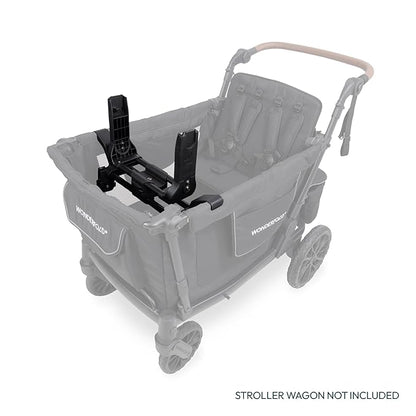 WONDERFOLD Infant Car Seat Adapter for Cybex, Nuna, Maxi-COSI Car Seat - Full 360-Degree Rotation, Easy to Install & Folds with Wagon Stroller, W2 Pro Series