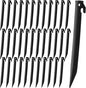 Aodaer 36 Pieces Plastic Inflatable Stakes 8.8 Inch Christmas Halloween Yard Stakes Heavy Duty Anchor Replacement Inflatable Accessories for Garden Outdoor Inflatable Decorations, Black