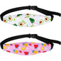 HESTYA 2 Pcs Carseat Head Support Toddler, Stroller Seat Headrest for Sleeping Traveling, Neck Relief Headband Strap for Kids Children Toddler Infant(Fruit)