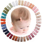 CÉLLOT 40pcs Mini 1.2" Grosgrain Ribbon Snap Clips - Tiny Fine Thin Hair Bows in Pairs for Baby Girls, Toddlers, and Infants