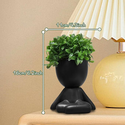 Zerzsy Mini Succulent Plant, Cuteplant Desktop Decorations, Desktop Plant for Women Office Decor, Cute Fake Plants Bathroom Decoration- Set of 1
