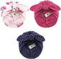 Hudson Baby Infant Girls Turban Cotton Headwraps, 0-24 Months