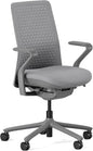 Branch Verve Chair - High Performance Executive Office Chair with Contoured Seat Back and Adjustable Lumbar Rest - High Density Foam Cushion with Aluminum Base - Up to 275 lbs - Lunar