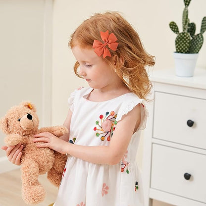 YLEN YHXX 40PCS Hair Bows for Girls 3 Inch Toddler Hair Clips Grosgrain Ribbon Pinwheel Hair Bow with Alligator Clip Handmade Hair Accessories for Girls Toddlers Teens