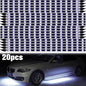 White 12v 15 Led 30cm Car Flexible Waterproof Underbody Light Strip Pack of 20