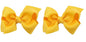 3 Inch Baby Girl Hair Bows Boutique Hair Clip Teens Toddlers Hairpin Headwear - Set of 2 (Yellow)