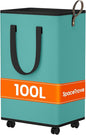Laundry Basket with Wheels, Collapsible Laundry Baskets, Laundry Hamper with
