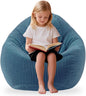 LPMOERA Bean Bag Chairs for Kids/Teen with Memory Foam Filling Bean Bag Sofa with Soft Corduroy Fabric BeanBag Chair for Living Room Bedroom College Dorm Reading Chair Blue