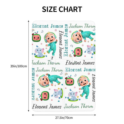Personalized Baby Name Car Seat Covers for Girls, Nursing Custom Elephant Carseat Canopy for Babies Boy Winter Breastfeeding Cover Car Seat Canopies for Newborn Infant Toddler