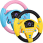 TOYANDONA 2pcs Steering Wheel Toys, Driving Wheel Toy Simulated Pretend Play Driving Toy Kids for Car Backseat