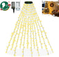 2025 New Christmas Tree Lights Indoor with Voice Control & Remote | 448LED Waterfall Tree Topper Lights with 12 Modes & Timer, 7FT x 16 Lines Cascading Twinkle Lights for 7FT Xmas Decor(Warm White)