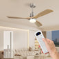 Sofucor 52" Ceiling Fan with Lights and Remote Control, Indoor Outdoor Modern Wood Ceiling Fan for Farmhouse Bedroom Living Room Pation Porch, with Reversible DC Motor, 6 Speeds, 3 Color Temperature