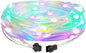 WS2812B Fairy String Lights Addressable Individually RGB IC, PVC Wire 16.4FT 50LEDs DC5V/2A for Twinkle Home Garden Bedroom Outdoor Indoor Decor(No Adapter or Controller) 1PC