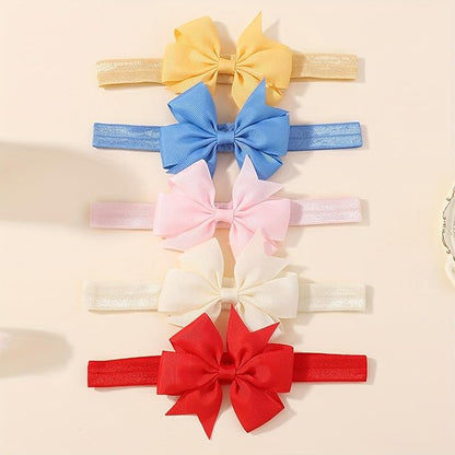 WillingTee Hairband, Baby Girls Headbands 3Inch 40 Colors Grosgrain Ribbon Hair Bows Choice for Baby Girls Infants Toddler Kids Teens and Children