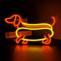 Dachshund Neon Sign Cute Dachshund Neon Light LED Sign for Wall Decor,Animal Wiener Dog Neon Sign for Kids Gifts Game Room Party Man Cave Birthday Gift