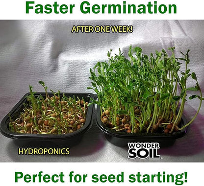 WONDER SOIL | 250 Organic Seed Starter Pellets | Ready to Plant Seed Starting Soil Loaded with Pre-Mixed Nutrients | Fast Germination | Indoor or Outdoor | 250 Count