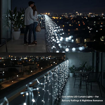 Etinga 200 LED String Lights 66ft Cool White, Plug in Fairy Lights with 8 Modes, Indoor Outdoor Christmas Lights for Bedroom Tree Patio Porch Wedding Holiday Decorations (Cool White, 200 LED 66ft)