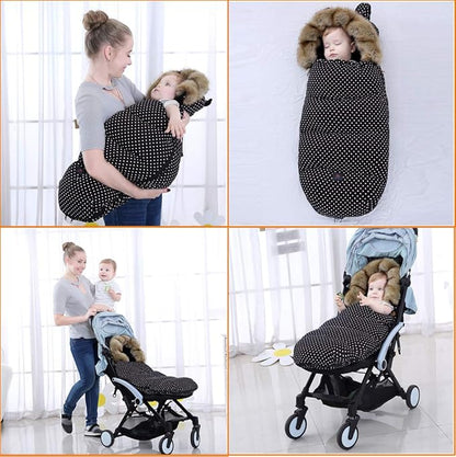 Pram Footmuff,Stroller Padded Footmuff Cover Cosy Toes,Baby Winter Foot Cover,Warmth,Windproof, Waterproof, Cold Resistant, Washable (Flame red)