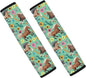 FOR U DESIGNS 2 Pcs Seat Belt Cover for Kids Adults Car Seat Strap Cover Horse & Floral Print Universal Shoulder Strap Protector Fit for SUV Sedan Truck