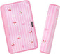 2 Pcs Plush Universal Seat Belt Cover Pad - 2-in-1 Soft Bag Handle Sleeve, Skin-Friendly & Breathable, Machine Washable, Cute Designs for Men Women Kids Car Accessories, Cherry Bow