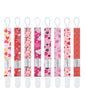babygoal Baby Heart Pacifier Clips, 8 Pack Binky Paci Holder Clips Fits for Most Pacifier, Binkies and Valentine's Day Gift 8PB31-B
