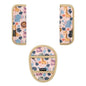 3 Pcs Car Seat Straps Shoulder Pads Suit for Kids : Ultra-Soft Child Car Seat Strap Covers, Kids Car Seat Strap Pads, Cute Plush Printed Seat Belt Covers, Hip Support, for Pushchair, Baby Stroller