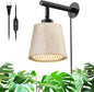 Bstrip Hanging Grow Lights for Indoor Plants, 25W Full Spectrum, 4H/9H/14H Timer, 3000K Wall-Mounted Decorative Plant Light with 9.8FT Power Cord, Ideal for Tall Plants, Flowers and Potted Trees