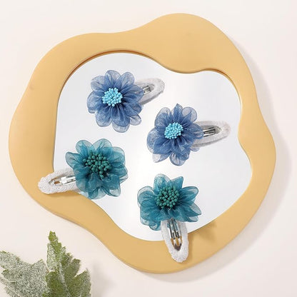 YHXX YLEN Chiffon Flower Hair Clips Snap Hair Clips Non Slip Wrapped Handmade FloralBaby Hair Clips Hair Accessories For Girls Newborn Infant Kids Toddle 20PCS