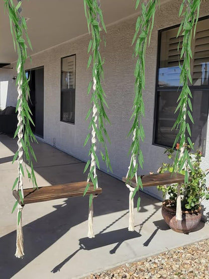 200 Strands 1200FT Fake Ivy Leaves Artificial Ivy Greenery Garland Faux Willow Vines Silk Hanging Plants Home Aesthetic Jungle Party Vines for Bedroom Wedding Patio Garden Wall Room