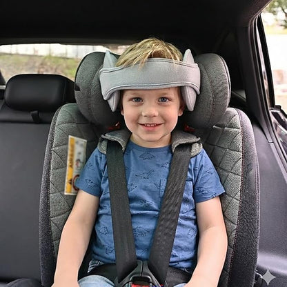 Car Head Support Toddle Car Neck Relief Baby Child Car Seat Adjustable Head and Neck Support Band - A Comfortable Sleep Solution, Gray