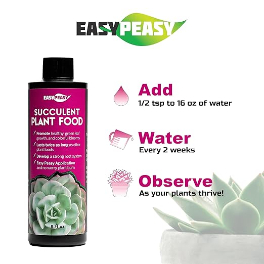 Succulent and Cactus Plant Food, Specific Blend of Nutrients for Potted Cacti, Jade, Aloe Vera and All Other Live Succulent Plants