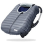 Orzbow Winter Car Seat Cover - Baby Car Seat Cocoon Cover for Boys & Girls, Warm Plush Carseat Canopy Cover to Protect Baby from Wind, Waterproof, Universal Fit for Infant Car Seat, Grey