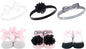 Hudson Baby Girl's Headband and Socks Giftset