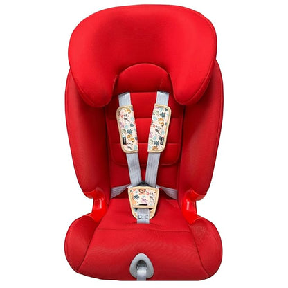 3 Pcs Car Seat Straps Shoulder Pads Suit for Kids : Ultra-Soft Child Car Seat Strap Covers, Kids Car Seat Strap Pads, Cute Plush Printed Seat Belt Covers, Hip Support, for Pushchair, Baby Stroller