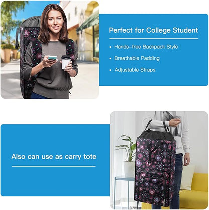 Bukere Laundry Backpack Bag for Women Girls, Extra Large Laundry Basket Hamper