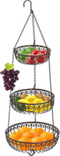 Simple Houseware 3-Tier Fruit Hanging Basket
