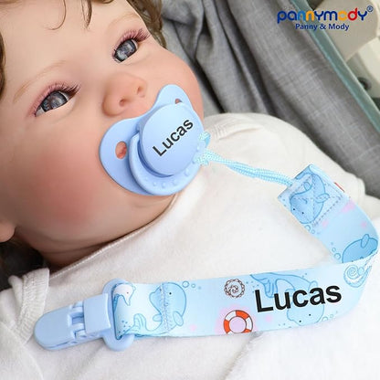 Personalized Pacifiers with Name to Toddlers, Customized Baby Pacifiers for Babies, Aged 0-6 Months, BPA Free