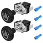 Joinfworld Golf Cart Headlight Switch Push Pull Type 12 Volt Universal Light Switch Button for Club Car, EZGO, Yamaha - 2Pcs